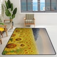thumbnail image 2 of Crawling Indoor Carpet Play Mat Yellow Golden Sunflower Fields for Living Room Bedroom Educational Nursery Floor Mat Area Rugs 60x39inch Carpet Runner, 2 of 6