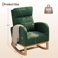 thumbnail image 3 of Yiwa Nursery Rocking Chair with Pillow, Upholstered Accent Rocker for Bedroom or Living Room, 3 of 8