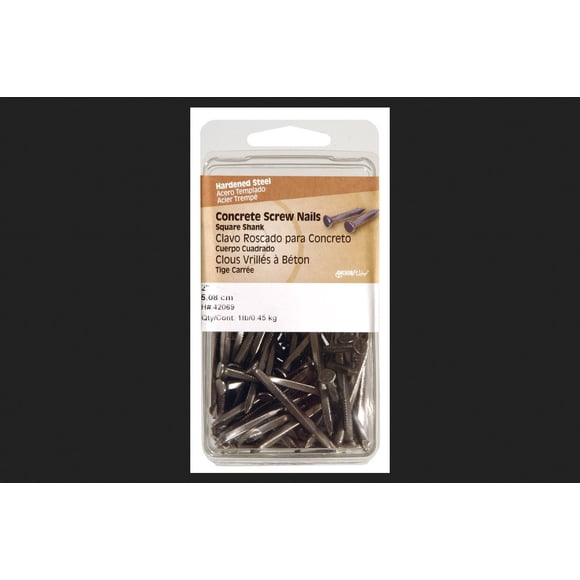 Clavos de Acero para Concreto Hillman 1" L Mango Cuadrado 0.181 Ga