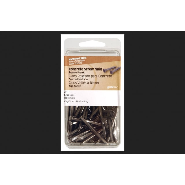 Clavos de Acero para Concreto Hillman 1" L Mango Cuadrado 0.181 Ga