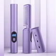 thumbnail image 4 of USB Rechargeable Mini Straight Hair Comb - Screen Display Styling Tool with Heat Protection, Fast Heating for All Hair Types, 4 of 8