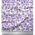 thumbnail image 1 of Soimoi Poly Georgette Fabric Leaves & Floral Block Fabric Prints by Yard 52 Inch Wide, 1 of 3