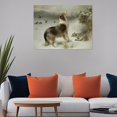 thumbnail image 5 of ADALE Collie Dog ，Lamb Print Poster Canvas Print Painting Picture Wall Art Bedroom Unframed 24x16 Inch, 5 of 6