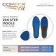 thumbnail image 3 of Plantilla Copper Fit Zen Step Comfort para hombre, tallas 8-14, 3 of 6
