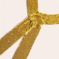 thumbnail image 5 of HXWCHs Elegant Handmade Metallic Sequin Aluminum Mesh Scarf Tie for Women Stylish Versatile Fashion AccessoryOne Size Yellow, 5 of 6