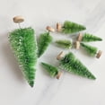 thumbnail image 2 of Visland 8PCS Artificial Mini Christmas Trees, Sisal Trees with Wood Base Bottle Brush Trees for Christmas Table Top Decor Winter Crafts Ornaments, 2 of 2
