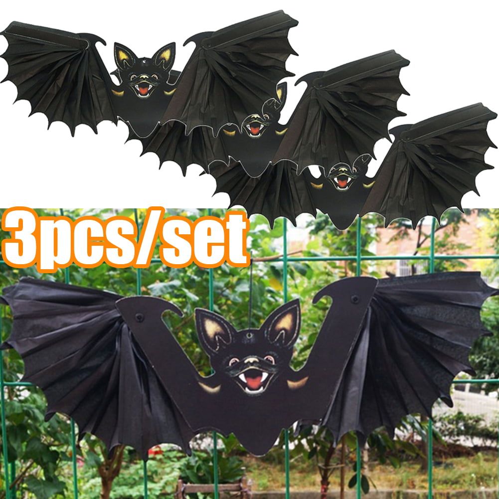 Scary Halloween Party Decoration Rubber For Bats Hanging adornment Home NEW