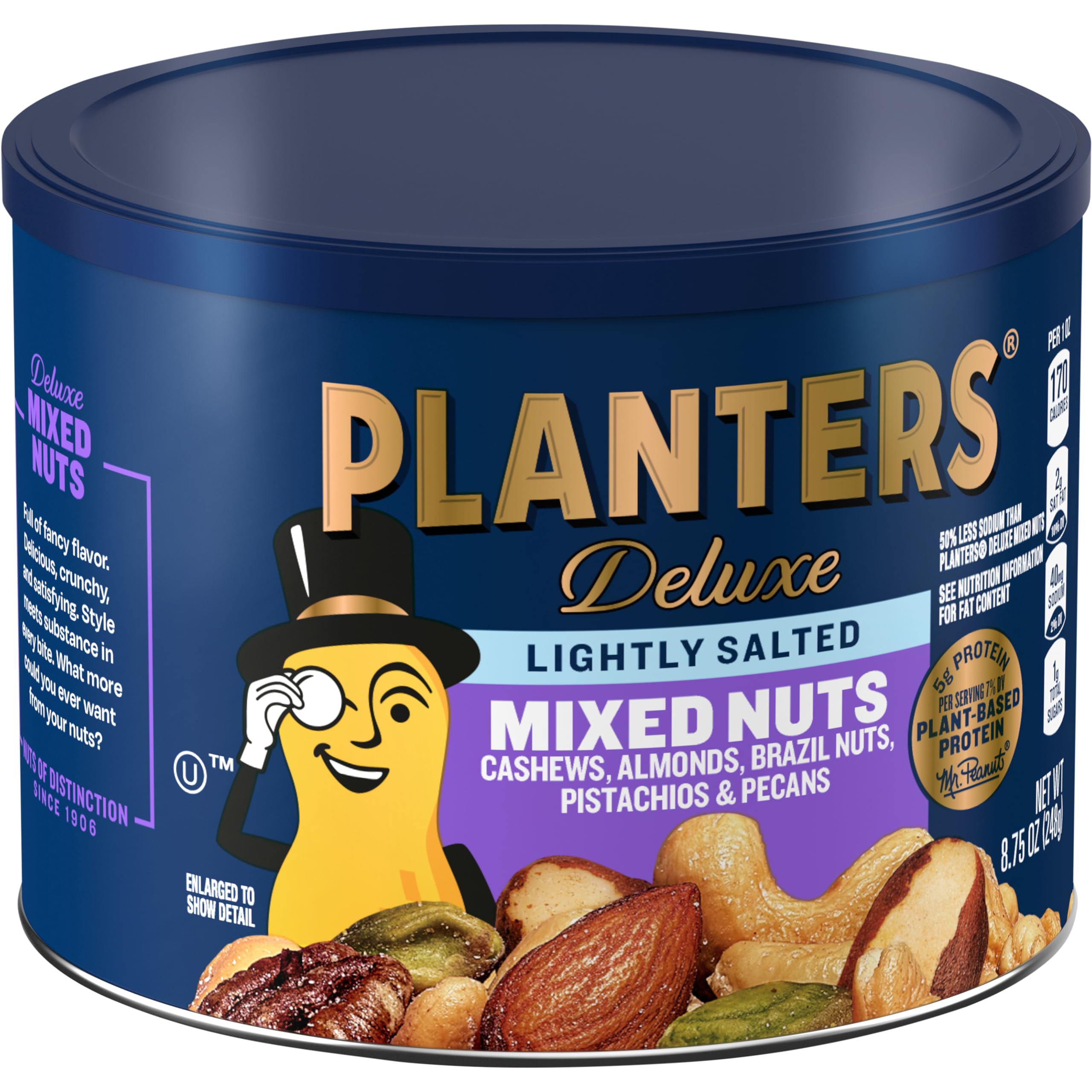 PLANTERS Lightly Salted Mixed SE33&nbsp;Nuts, 8.75 oz canister