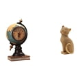 thumbnail image 1 of Reloj de mesa decorativo moderno de resina, escultura artística, adorno coleccionable para oficina, dormitorio, estantería, sala de estar o armario., 1 of 8