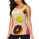thumbnail image 1 of Fotbe Donuts Blusas Sin Mangas para Mujer – Estilo Casual, Corte Suelto, Slim-Fit, Cuello Redondo Deportivo, Tops de Verano para Gimnasio y Yoga-Large, 1 of 7