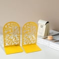 thumbnail image 1 of Sujetalibros de metal, soporte para estante, adorno de escritorio, topes decorativos para libros, para el hogar, la oficina, la sala de estar y la Oro, 1 of 8