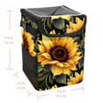 thumbnail image 5 of Sunflower seamless printing Mini Trash Can Car Trash Bin Trash Can for Car - Foldable, with Lid, Leak-Proof, Hanging Storage Bag, 5 of 6