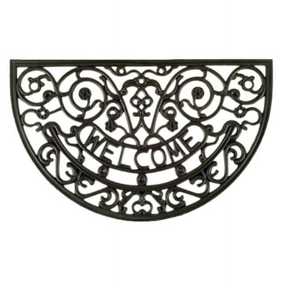 Rosemary Half Round Door Welcome Mat