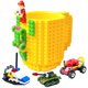 thumbnail image 1 of Taza De Ladrillo Incorporada, Taza De Café Novedad Divertida Compatible Con Lego, Taza De Bloques De Construcción Diy Creativa-Amarillo. Afortunado Sencillez, 1 of 5