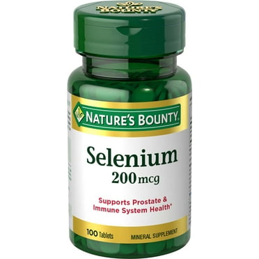 Nature's Bounty Selenium Tablets, 200 mcg, 100 Ct