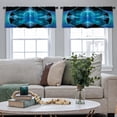 thumbnail image 5 of LALILO Kitchen Curtain Valance Surreal Sacred Geometry Rod Pocket Window Curtain 52"x 18" Set of 2, 5 of 7