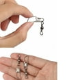 thumbnail image 3 of 50Pcs Fishing Swivel Solid Rings Pin Line Lure Connector With Interlock Snap Fishing Tackle 27mm, 3 of 6