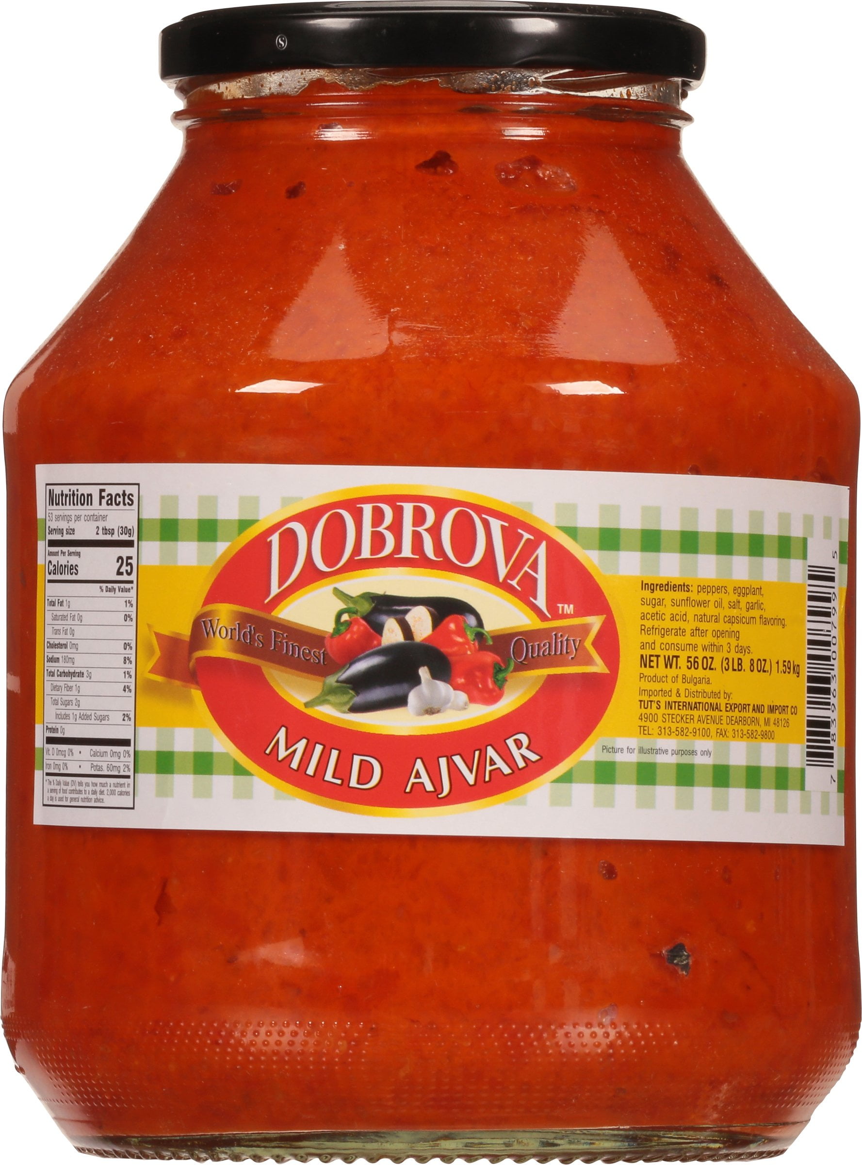Dobrova Mild Ajvar Spread, 56 oz