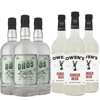 Dhōs Handcrafted Non-Alcoholic Gin 3 Pack w 3 Pack Owen’s Mixers Ginger Beer - Keto-Friendly, Zero Sugar, Zero Calories, Zero Proof - 750 ML - Perfect for Mocktails - A