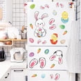 thumbnail image 4 of CoreLiving Happy Easter Window Clings Oil Painting Bunny Eggs Design Spring Decorations for Glass Windows Home Office Gift Supplies Holiday Party Favors, 4 of 9