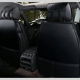 thumbnail image 2 of Maidao Car Seat Covers Leather Set Universal for toyota for Avalon 2000-Present 5 Seats Front Rear Seat Protector Full Set, Waterproof Cushion Black, 2 of 7