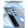 thumbnail image 3 of Galaxy S23 Ultra Case Compatible with Magsafe, Tarenslucent Back Cover Kickstand Ultra Slim PC Hybrid Rugged Shock Resistant Bumper Phone Case Cover for Samsung Galaxy S23 Ultra -Skyblue, 3 of 7