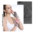 thumbnail image 3 of Yuarrent 1 par de guantes de gimnasio para Fitness, guante de medio dedo para ciclismo, manopla de entrenamiento para levantamiento de pesas, Ciclismo Rosa/S, 3 of 6