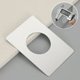 thumbnail image 7 of UNTERING 2Pcs Stainless Steel Door Lock Repair Plate Door Reinforcement Plate Door Handle Fixing Covers Filler Repair Backplate, 7 of 7