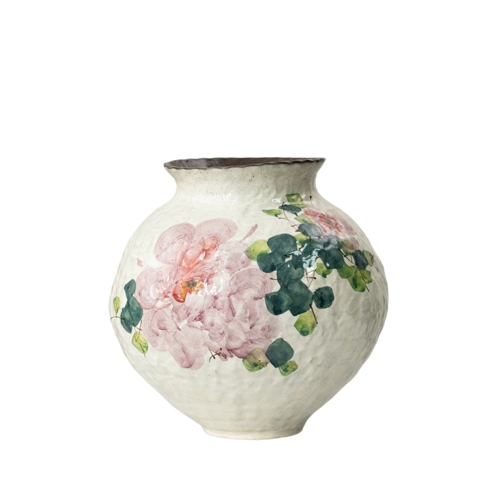 Hand Drawn Ceramic Vase for Fresh Flowers New Chinese Style Living Room Table Decor