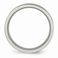 thumbnail image 2 of Titanium Grooved 6mm Brushed and Polished Band Size: 8; for Adults and Teens; for Women and Men, 2 of 6