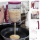 thumbnail image 3 of Pancake - Dispensador de masa de acero, Durable Plastic, P&uacute;rpura, 4-Tazas, 1 Chef Buddy NA, 3 of 4