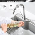thumbnail image 7 of Coolnut Gingerbread Christmas Design 2PCS Kitchen Faucet Mat Bathroom Faucet Mat Sink Kitchen Faucet Sinkmat Faucet Splash Catcher Faucet Mat Dish Drying Mat Sink Mat for Kitchen Sink 30x5in, 7 of 7