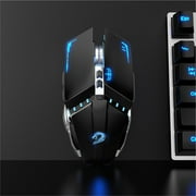 TENMOS Wireless Gaming Mouse Rechargeable Silent LED Computer Optical Mice with USB Receiver