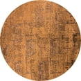 thumbnail image 1 of Ahgly Company Indoor Round Oriental Orange Industrial Area Rugs, 8' Round, 1 of 4