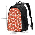 thumbnail image 5 of Balery Tomatoes Print USB Charging Backpack for Men and Women - Water-Resistant, Anti-Theft Laptop Backpack with USB Port for Travel, Work, School, and College, 5 of 7