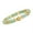 Green/Gold, variant on Morgan & Paige Genuine Multicolor Jade Link 7.5" Bracelet in Plated Sterling Silver, Adult Female