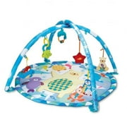 Winfun Polar Fiesta Activity Playmat with Hanging Toys, Blue & White