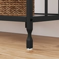 thumbnail image 3 of BeesClover 42'' Narrow Console Table, 2-Tier Entryway Console Sofa Table Behind The Couch, Narrow Entryway Table with Glass Shelf and Metal Frame, 3 of 8