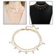 thumbnail image 5 of Elegante Collar de Lentejuelas de Doble Capa, Doble Collar de Estrangulamiento Ajustable para de Trabajo de Vacaciones - dorado Fernando Collar Doble Choke, 5 of 8