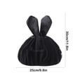 thumbnail image 3 of Under 10,Other,Rabbit Ears Toiletries Storage Bag, Cosmetic Storage Bag, Ladies' Storage Bag, Portable Organizer for Toiletries and Personal Care Items, | Polyester, Black-540 MIANHT, 3 of 8