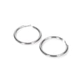thumbnail image 3 of Madden NYC Women's Fashion Rhodium Openwork Large Hoop Earrings, 3 of 3