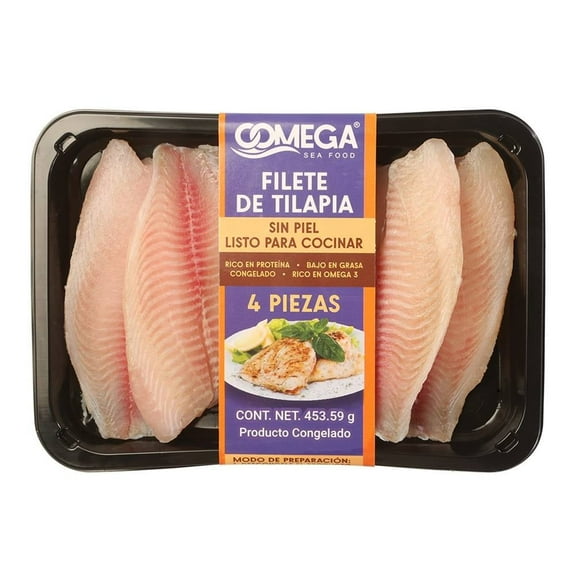 filete de tilapia OOMEGA skin pack 453.59 g