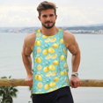 thumbnail image 6 of Salouo Yellow Lemon for Men's Tank Tops,Sleeveless Muscle Shirts for Men Quick Dry Workout Tank Top Gym Muscle Tee Fitness Bodybuilding Sleeveless T Shirt-3X-Large, 6 of 7