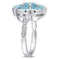 thumbnail image 3 of Everly Women's Topaz and Diamond Sterling Silver Ring, 3 of 7