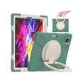 thumbnail image 1 of iPad Pro 12.9 Case 2022 2021 6th 5th Generation, Shockproof Cover with Pencil Holder and Rotating Kickstand Hand Strap / Shoulder Strap, 1 of 7