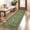 Light Green, variant on Washable Large Area Rug with Botanical Floral Pattern, Soft Low Pile, Ultra-Thin Non-Slip Carpet for Living Room, Bedroom, Dining Room, Nursery, Office