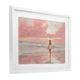thumbnail image 4 of Pink Sky Surfer White Framed Print Under Glass, design by LSR Design Studio, 4 of 10