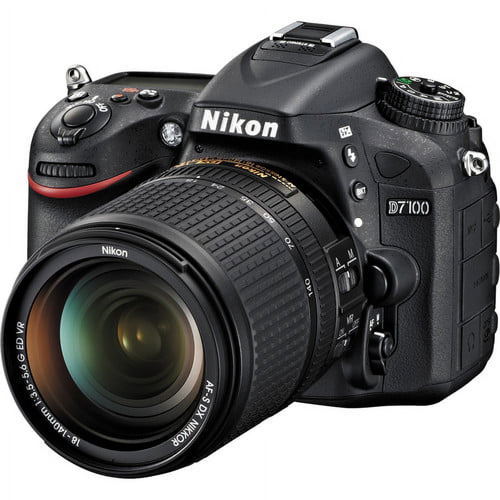Nikon D7100 Digital SLR Camera 3 Lens: 18-140mm VR ||64GB ||Ultra Saving Kit, Black - image 2 of 10