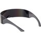 thumbnail image 5 of Gafas de sol futuristas Cyberpunk Cyclops con visera y lente de espejo semitranslúcida de los años 80 Sincero Electrónica, 5 of 5