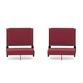 thumbnail image 2 of BizChair Set of 2 500 lb. Rated Lightweight Stadium Chair with Ultra-Padded Seat, Maroon, 2 of 14
